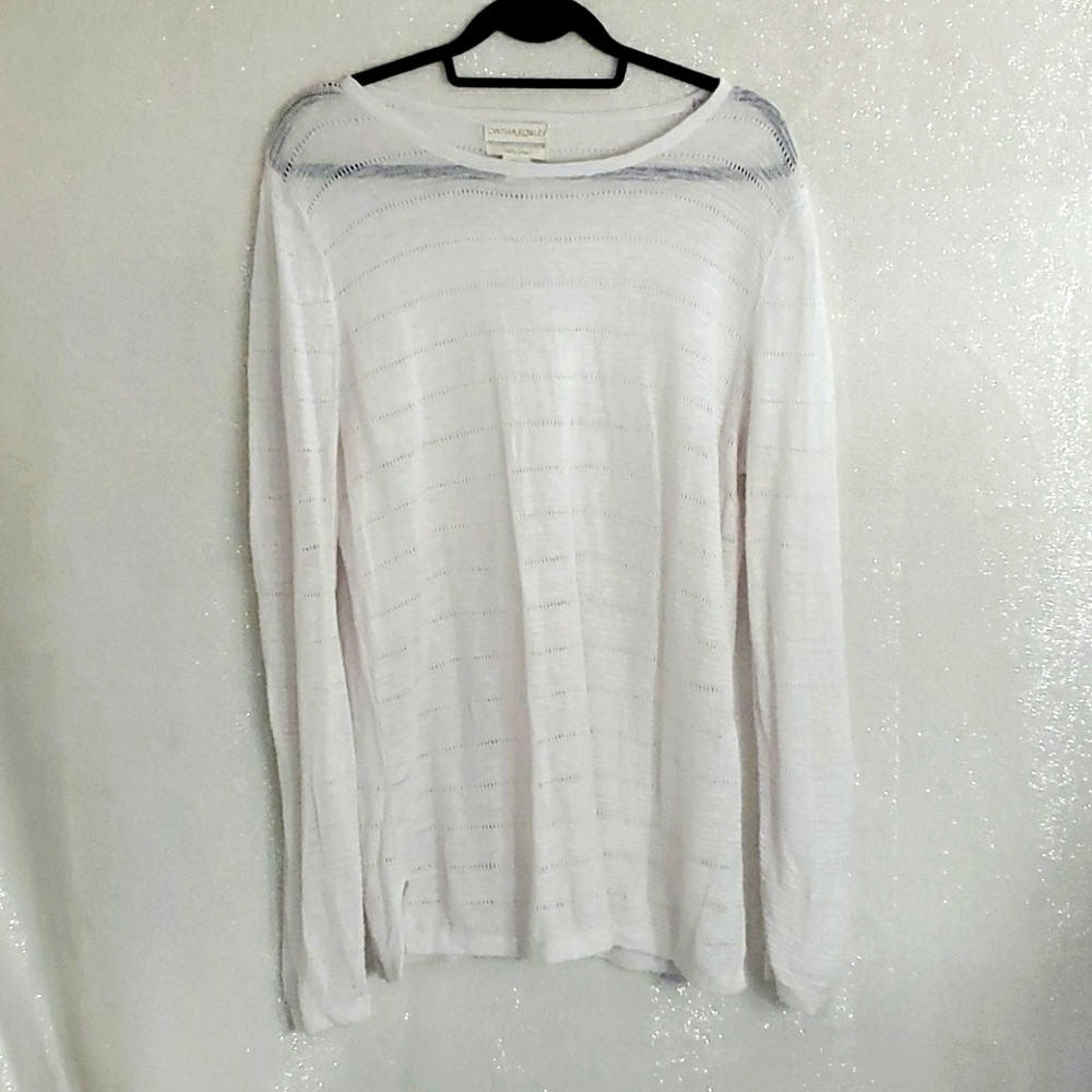 #39 Cynthia Rowley 100% Linen longsleeve